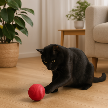 Interactive ball for cats